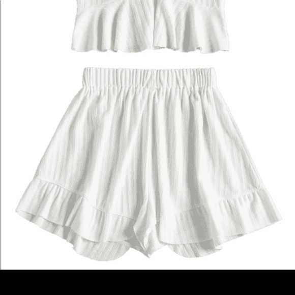 Zaful Ruffle Peplum Top - Picture 4 of 4